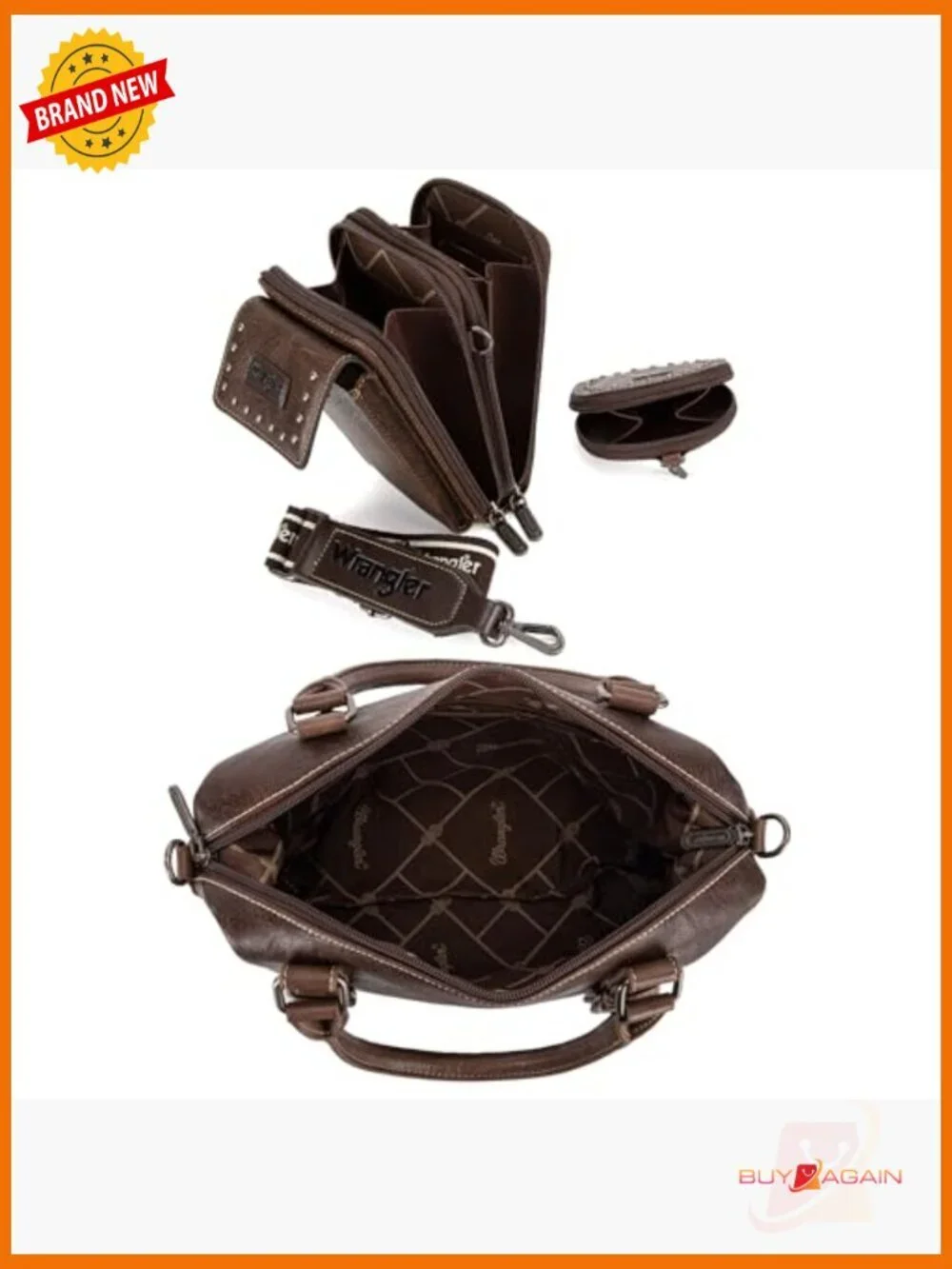 3 Piece Doctor Bag Set Satchel Top Handle Shoulder Bag Purse Set with Cell